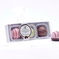 TRØFFEL ROMKUGLER - 3 STK. ÆSKE